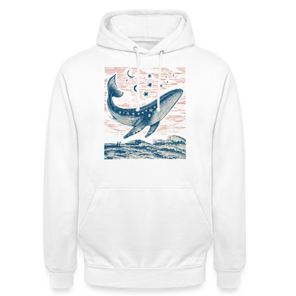 Kosmischer Wal – Retro Ocean Art - Unisex Hoodie - by Artful Alchemist