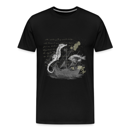 Vintage Steampunk Seepferdchen Motiv - Männer Premium T-Shirts - by Artful Alchemist