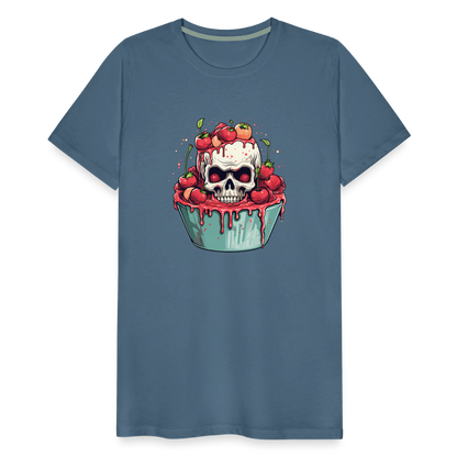 Gruseliges Horror Kirschtörtchen - Happy Halloween - Männer Premium T-Shirt - by Artful Alchemist