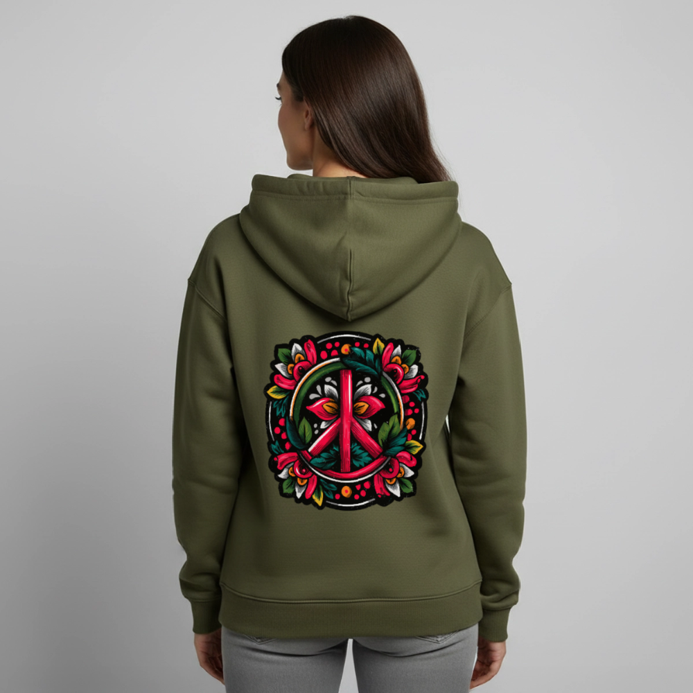 Colorful Harmony – Peace Sticker Art - Oversized Unisex Hoodie von Stanley/Stella - by Artful Alchemist