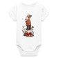 Skeleton Boy - Stanley/Stella Baby Bio Kurzarm-Body - Weiß