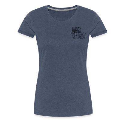 Bembel mit Gläsern - Hessisch Mundart - Frauen Premium T-Shirt - by Artful Alchemist