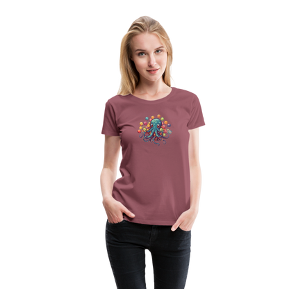 Lustiger Comic Oktopus mit Lollipops - Frauen Premium T-Shirts - by Artful Alchemist