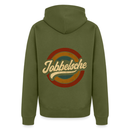 Jobbelsche Retro - Hessisch Mundart - Männer Premium Kapuzen Jacke - by Artful Alchemist