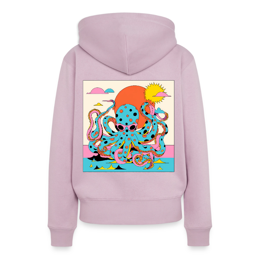 Octopus Summer – Retro Comic - Frauen Premium Bio Hoodie - by Artful Alchemist