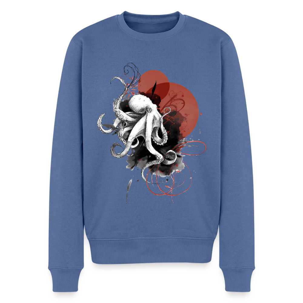 Oktopus Design – Tiefsee trifft Kunst - Männer Premium Pullover - Taubenblau