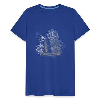 Vintage Steampunk Quallen Motiv - Männer Premium T-Shirts - by Artful Alchemist