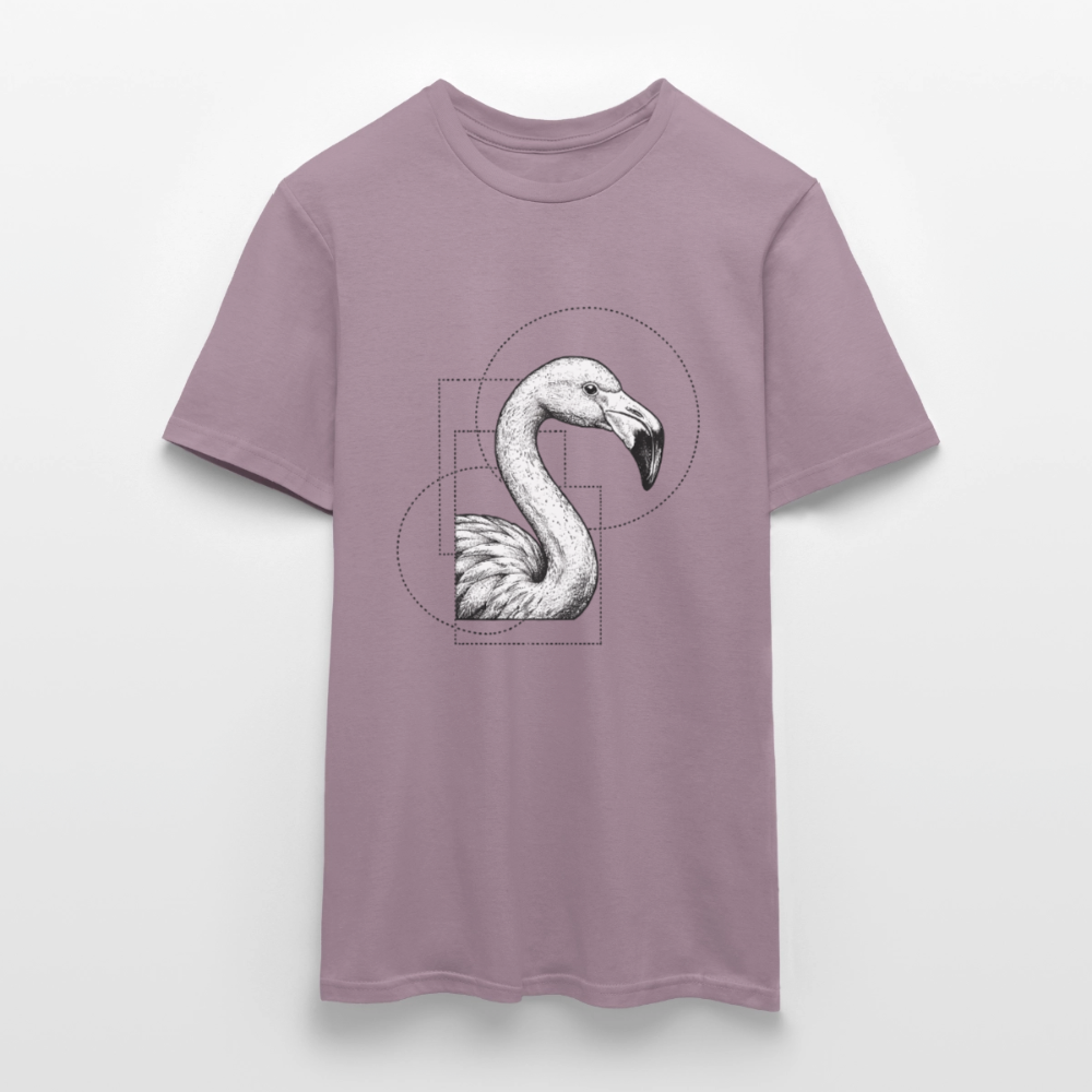 Geometric Grace – Modern Flamingo - Männer T-Shirt - by Artful Alchemist