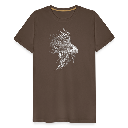 Rotfeuerfisch - Monochrom - Männer Premium T-Shirt - by Artful Alchemist