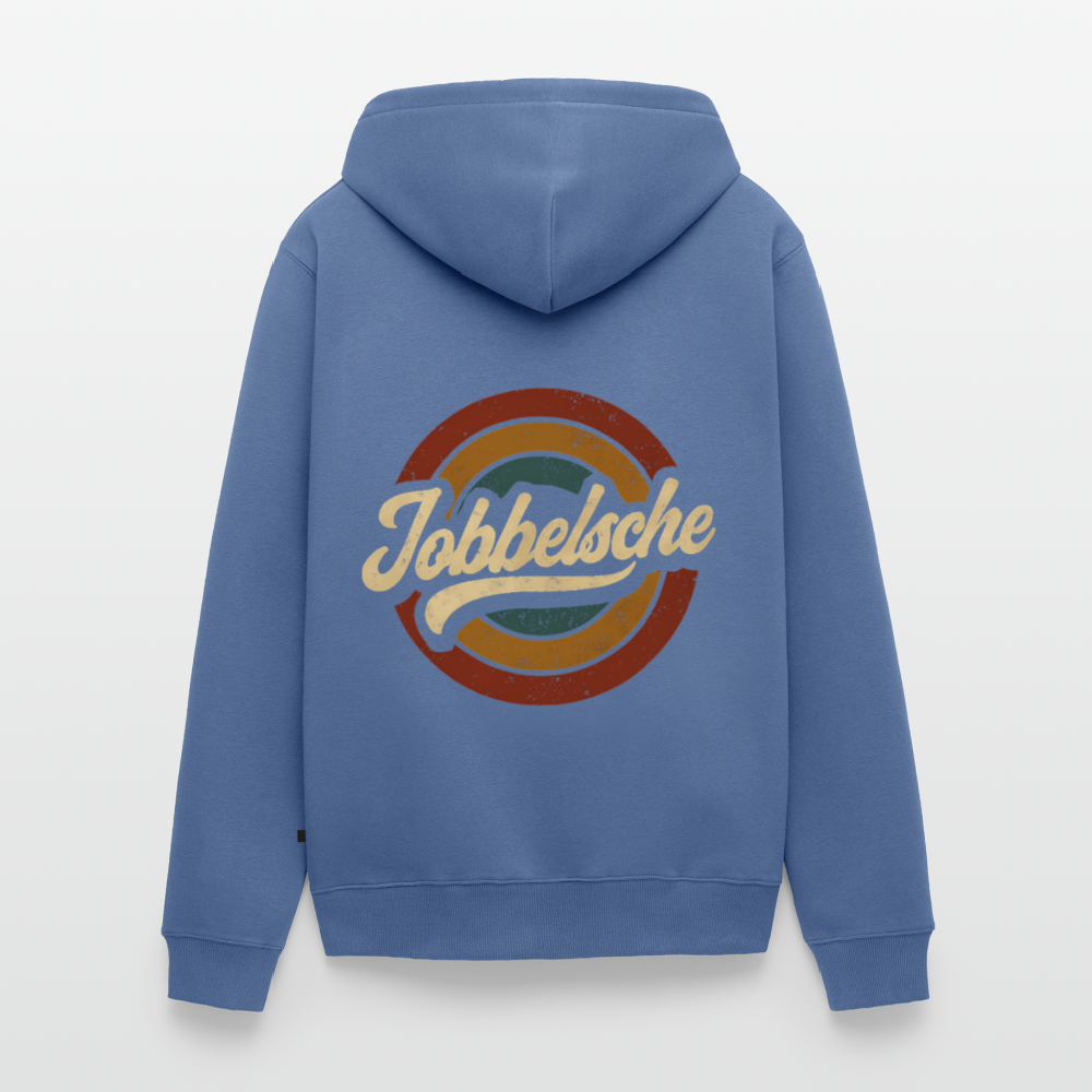 Jobbelsche Retro - Hessisch Mundart - Männer Premium Kapuzen Jacke - Taubenblau
