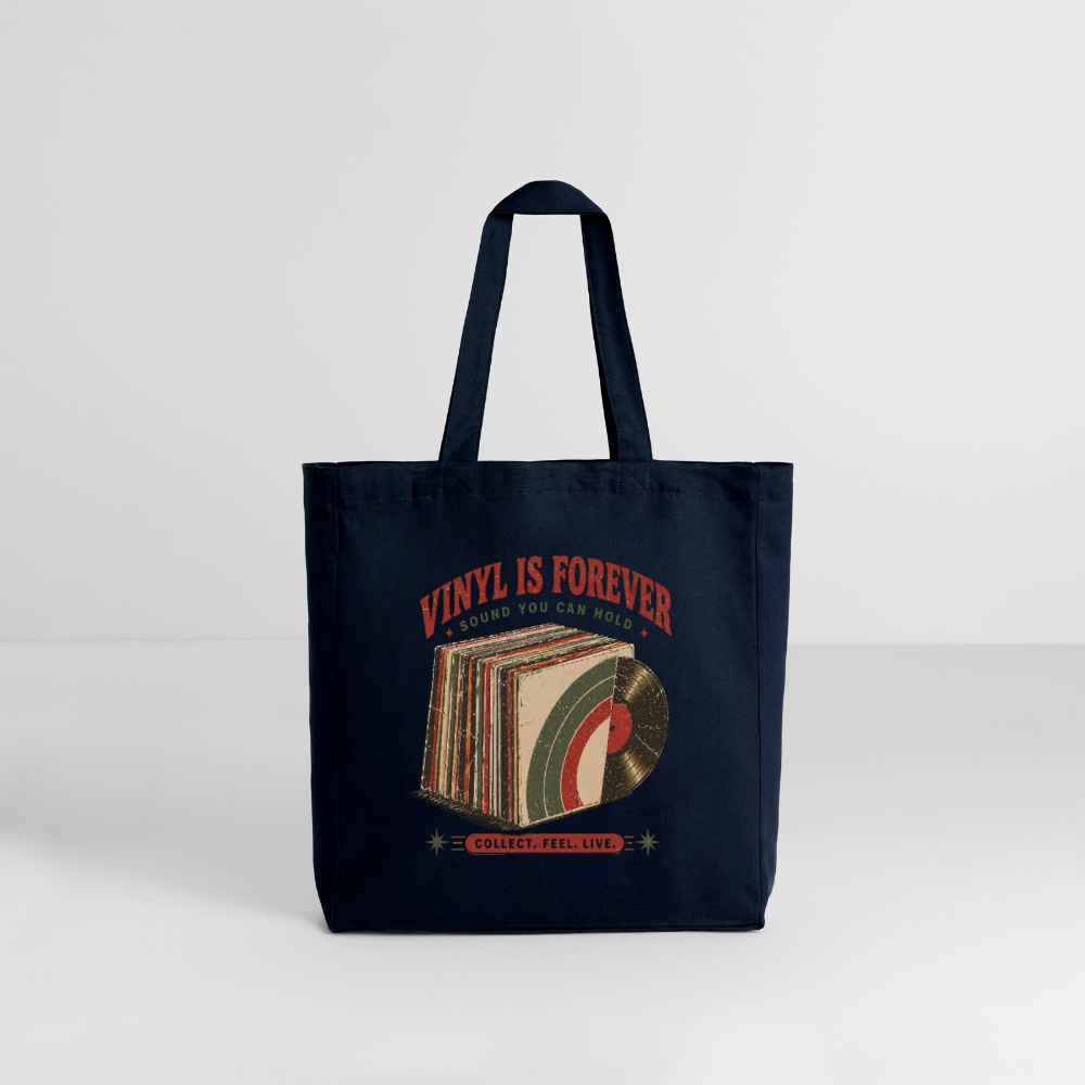 Vinyl Is Forever - Midweight recycelter Stoffbeutel von Stanley/Stella - Navy