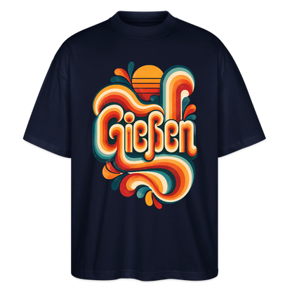 Gießen Retro – Oversized Unisex Bio T-Shirt - Navy