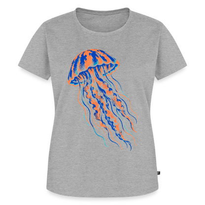 Jellyfish Ink – Frauen Premium T-Shirt - Grau meliert