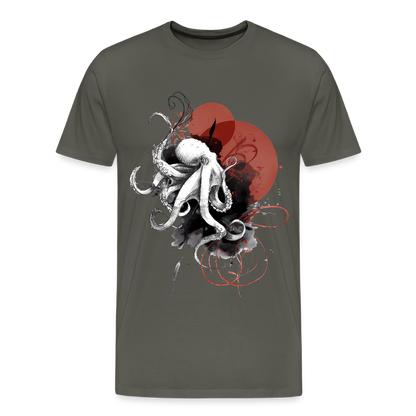 Oktopus Design – Tiefsee trifft Kunst - Männer Premium T-Shirt - by Artful Alchemist