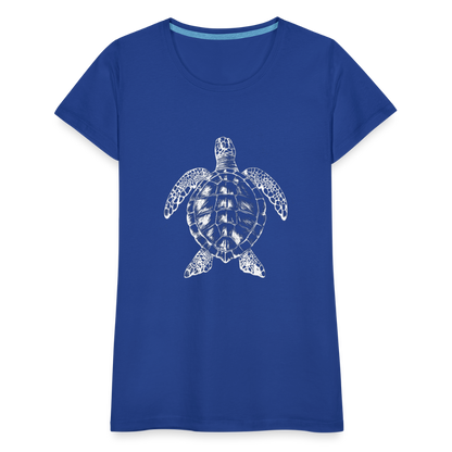 Meeresschildkröte - Monochrom - Frauen Premium T-Shirt - by Artful Alchemist