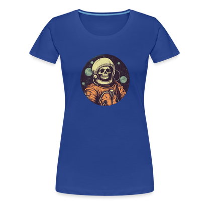 Gruseliges Skelett als Astronaut - Frauen Premium T-Shirt - by Artful Alchemist
