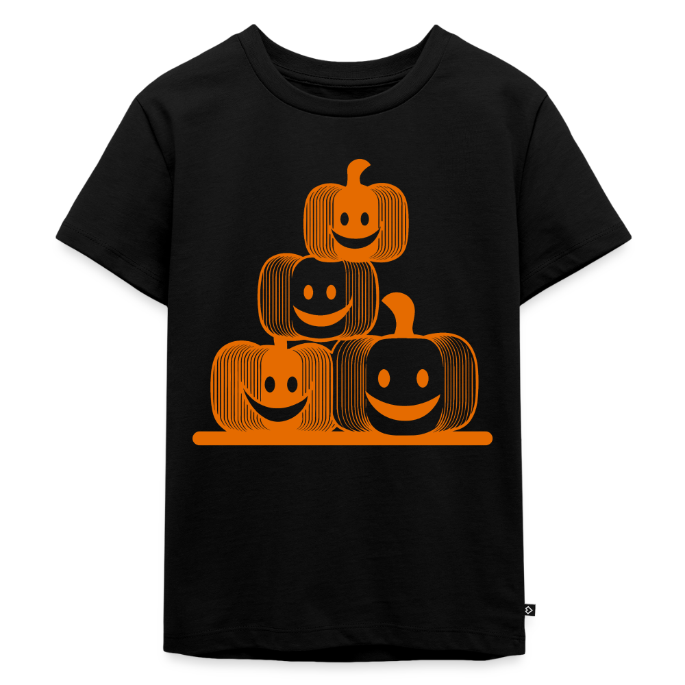 Happy Pumpkin Crew - Kinder Premium T-Shirt - Schwarz
