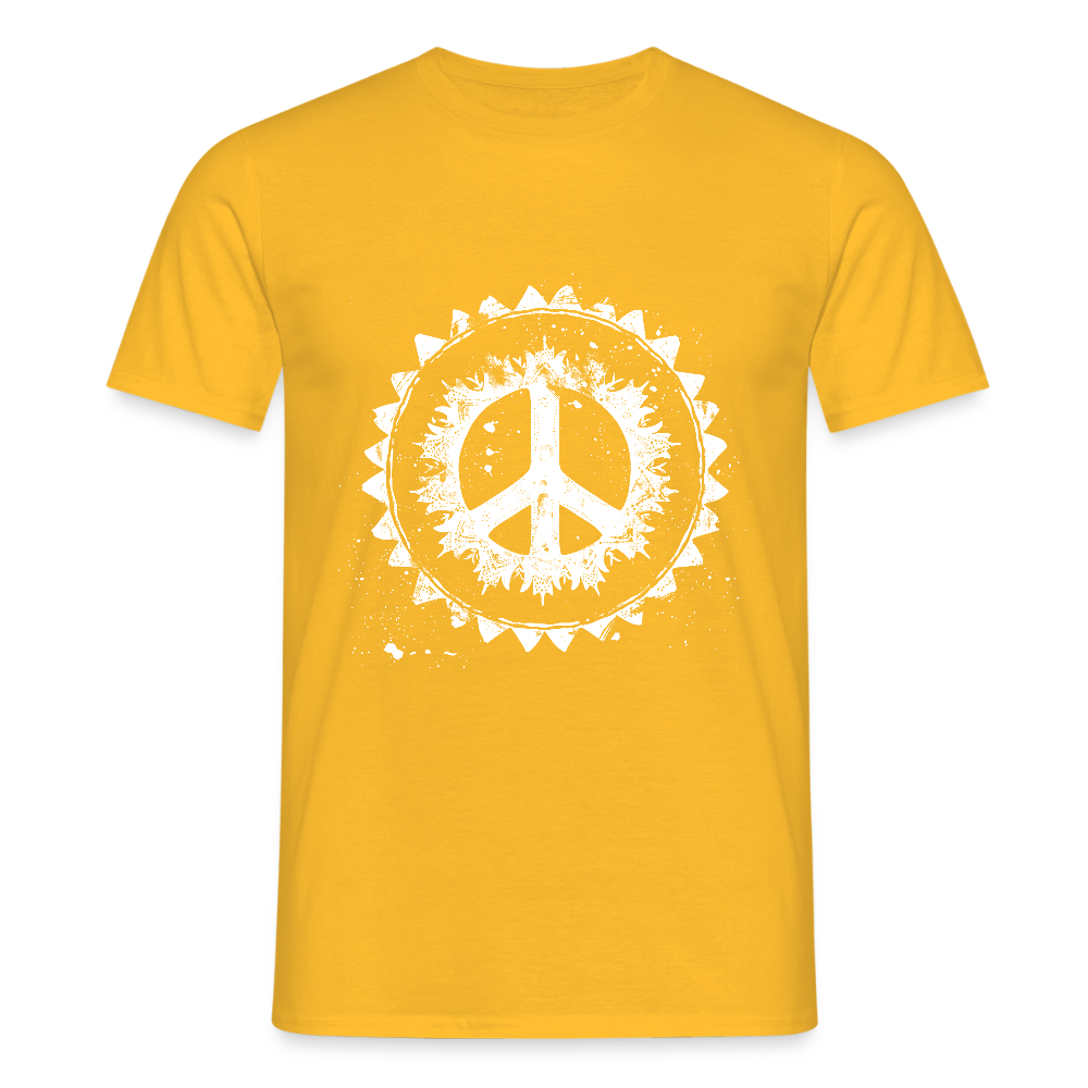 Urban Retro Peace Zeichen - Männer T-Shirt - by Artful Alchemist