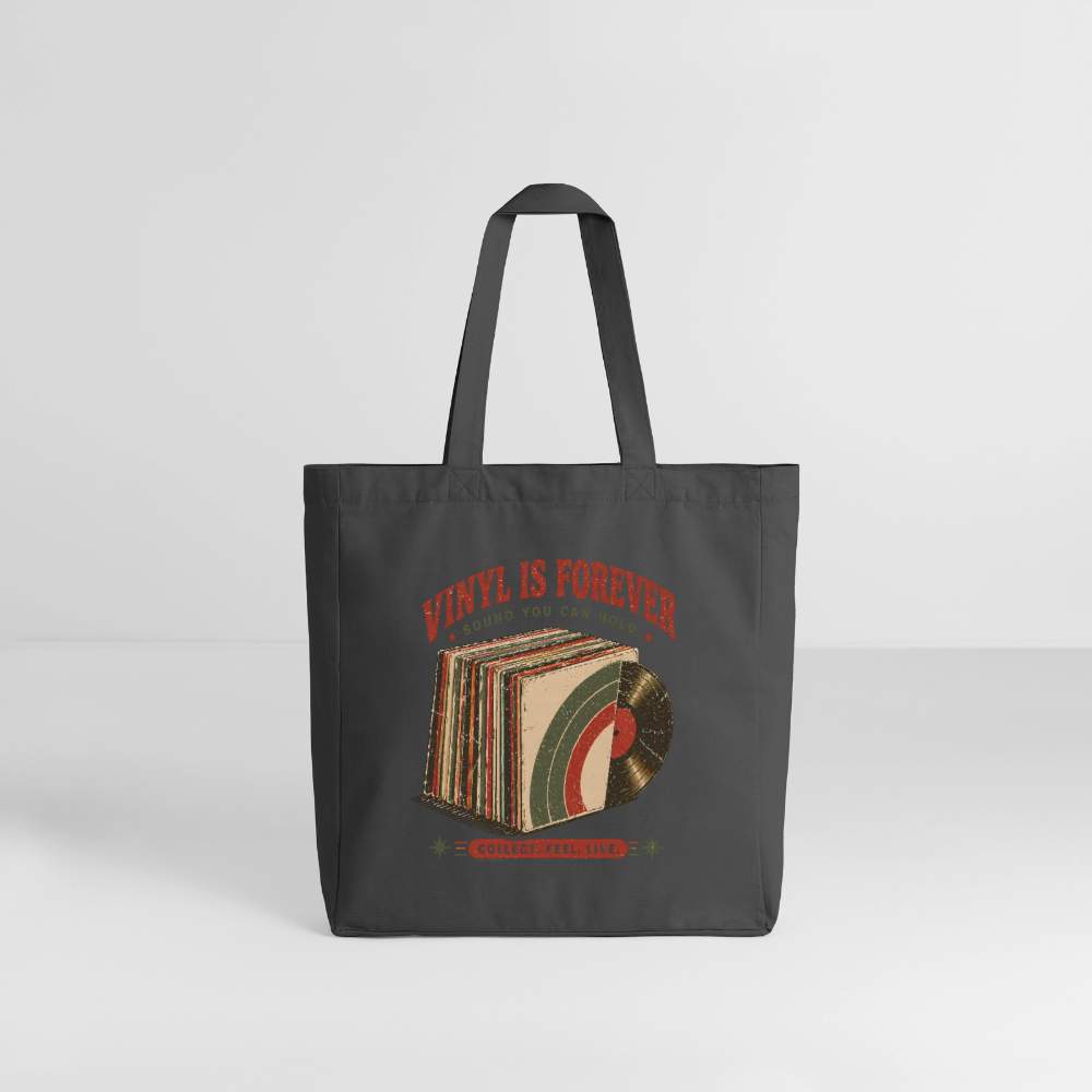 Vinyl Is Forever - Midweight recycelter Stoffbeutel von Stanley/Stella - Anthrazit