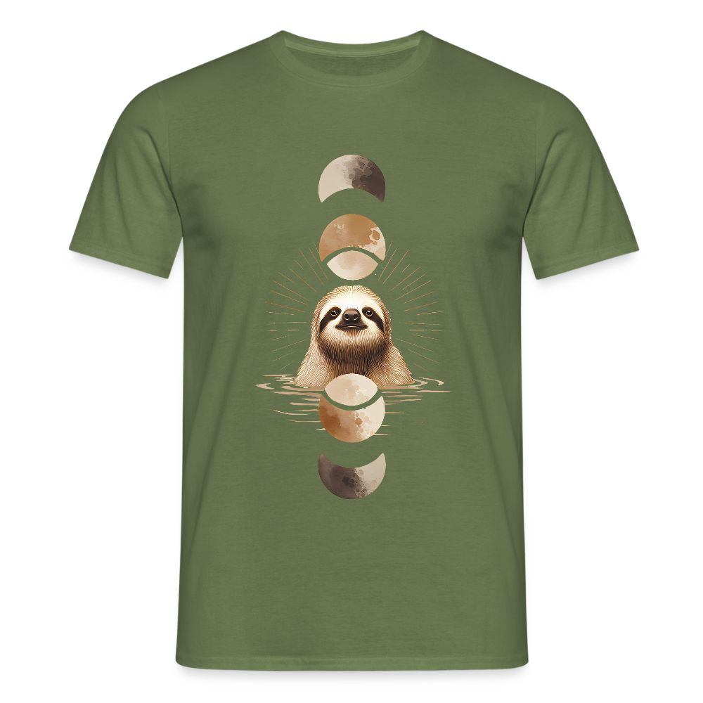 Lunar Sloth – Spirituelles Faultier - Männer T-Shirt - by Artful Alchemist