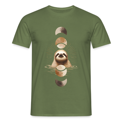 Lunar Sloth – Spirituelles Faultier - Männer T-Shirt - by Artful Alchemist