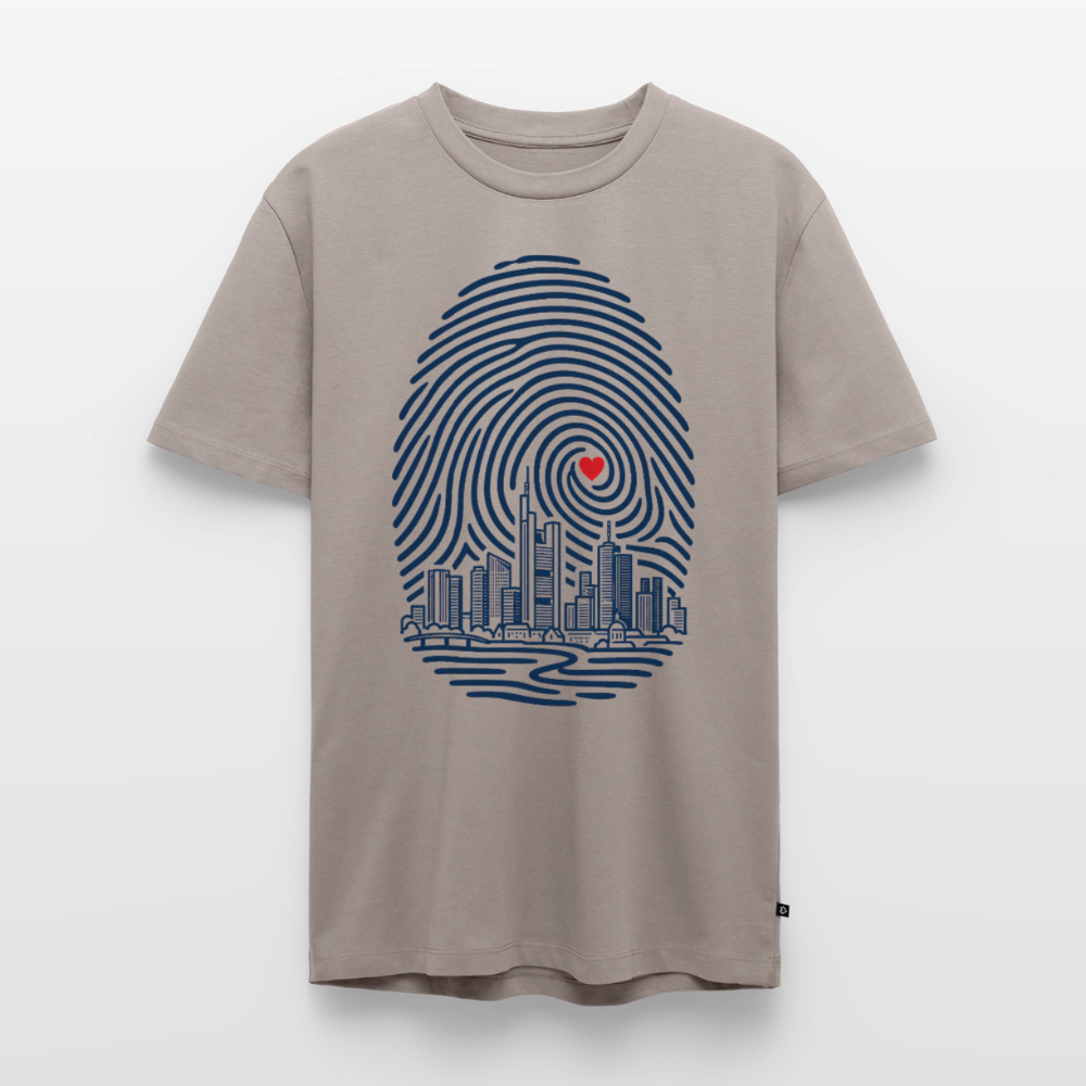 Frankfurt im Herzen – Männer Premium T-Shirt - Taupe