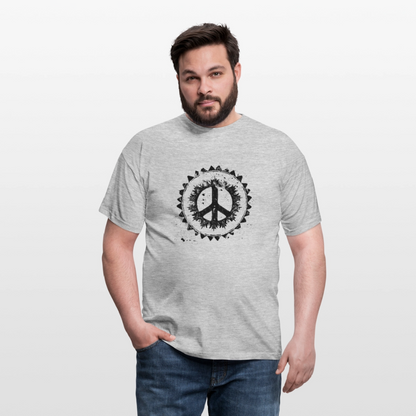 Urban Retro Peace Zeichen - Männer T-Shirt - by Artful Alchemist