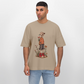 Skeleton Boy - Stanley/Stella Oversized Unisex Bio T-Shirt Blaster - Steingrau