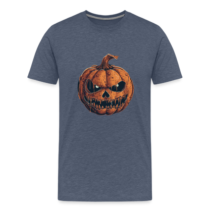 Gruseliger Horror Kürbis -Happy Halloween - Männer Premium T-Shirt - by Artful Alchemist