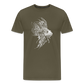 Rotfeuerfisch - Monochrom - Männer Premium T-Shirt - Khaki