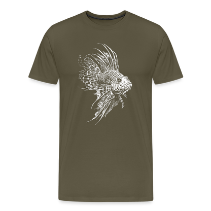 Rotfeuerfisch - Monochrom - Männer Premium T-Shirt - by Artful Alchemist
