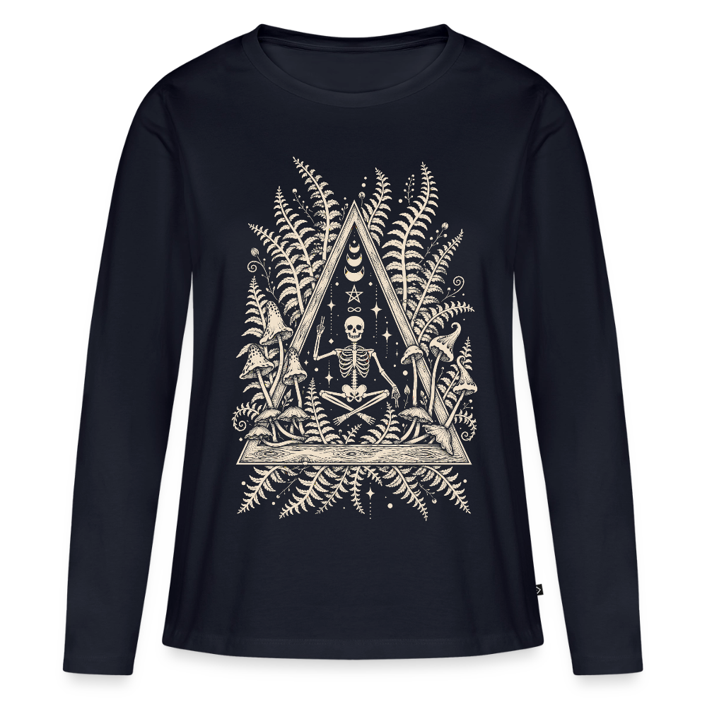 Frauen Premium Langarmshirt - Navy