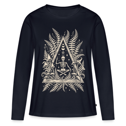 Frauen Premium Langarmshirt - Navy
