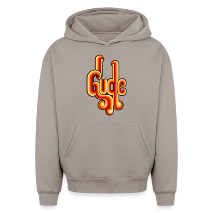 Gude Retro – Oversized Heavyweight Unisex Hoodie - Taupe