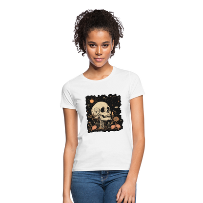 Boho Hippie Skelett im 60er, 70er Jahre Look - Frauen T-Shirt - by Artful Alchemist