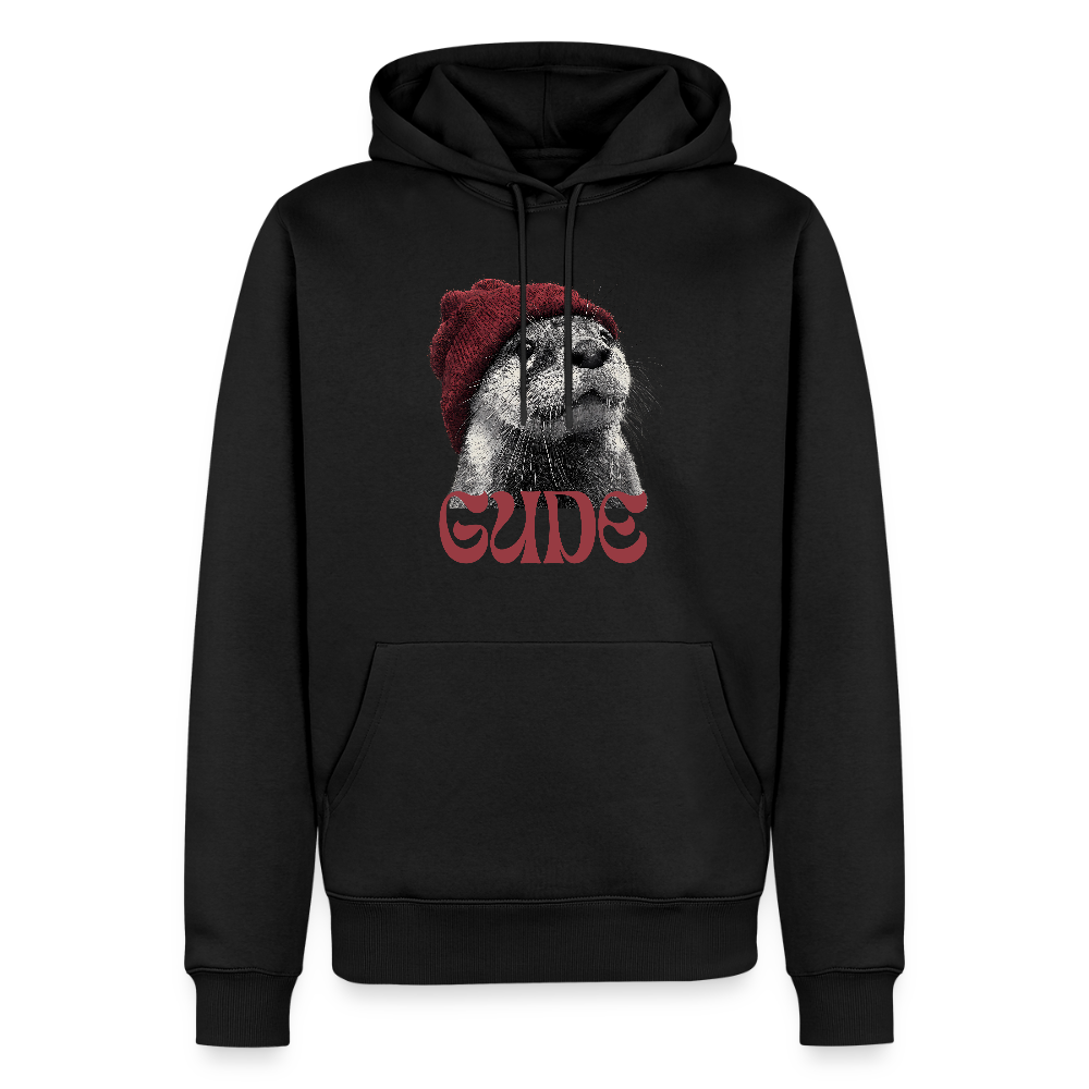 Gude Otter - Männer Premium Bio Hoodie - Schwarz