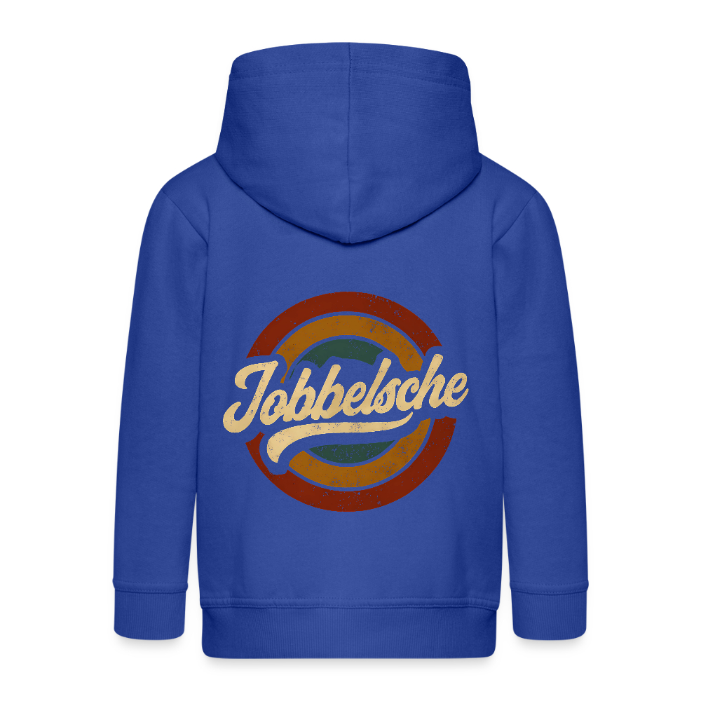 Jobbelsche Retro - Hessisch Mundart - Kinder Premium Kapuzenjacke - Royalblau