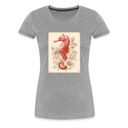 Vintage Seepferdchen - Frauen Premium T-Shirt - by Artful Alchemist