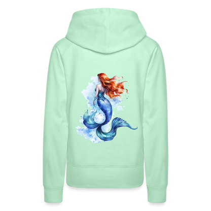 Meerjungfrau als Aquarelle - Frauen Premium Hoodie - by Artful Alchemist