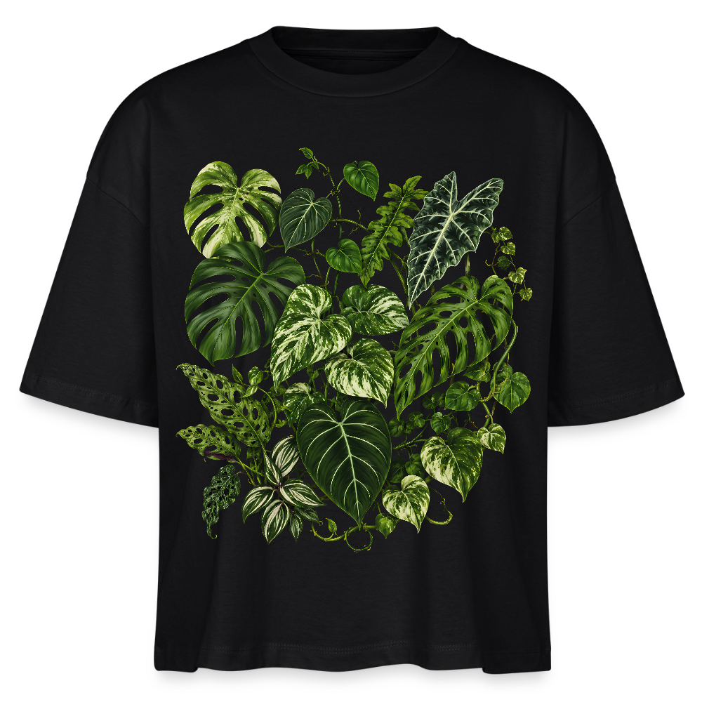 Urban Jungle - Stanley/Stella Frauen Boxy Bio-T-Shirt Nova - Schwarz
