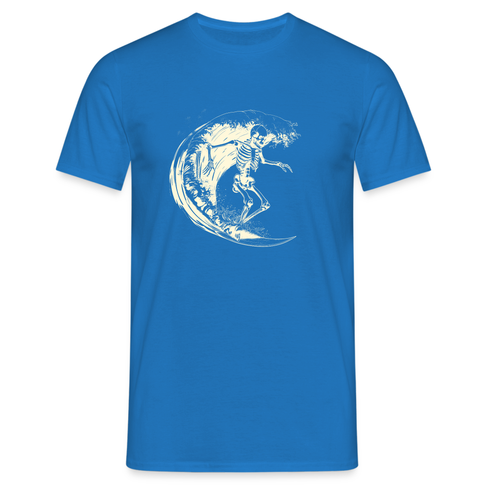 Cooles Surfer Skelett - Männer T-Shirt - Royalblau