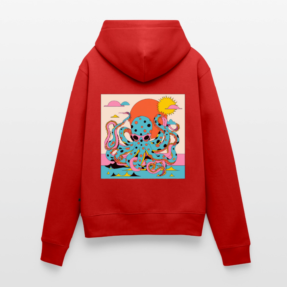 Octopus Summer – Retro Comic - Frauen Premium Bio Hoodie - by Artful Alchemist