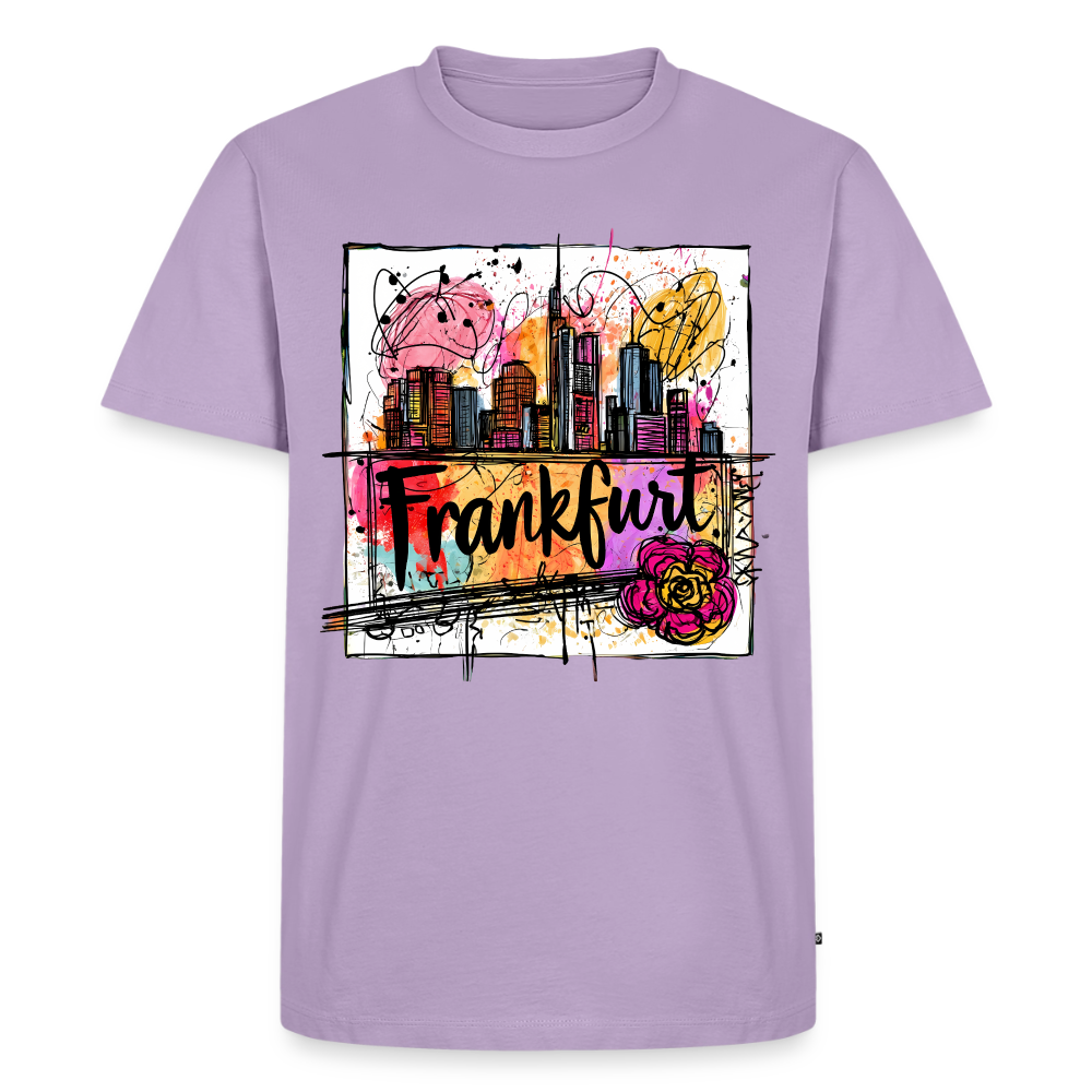Frankfurt Skyline - Männer Premium T-Shirt - Lavendel