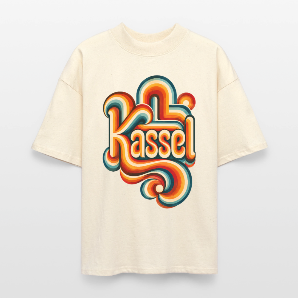 Kassel Retro – Oversized Unisex Bio T-Shirt - Natur
