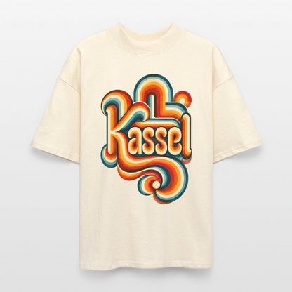 Kassel Retro – Oversized Unisex Bio T-Shirt - Natur