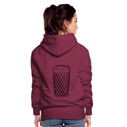 Frankfurter Geripptes - Äpplerglas - Hessisch Mundart - Frauen Premium Hoodie - by Artful Alchemist