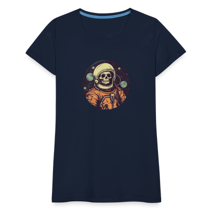 Gruseliges Skelett als Astronaut - Frauen Premium T-Shirt - by Artful Alchemist