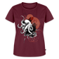 Oktopus Design – Tiefsee trifft Kunst - Frauen Premium Bio T-Shirt - Burgunderrot