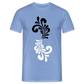 Bembel Ornamente schwarz/weiß - Männer Shirt - carolina blue