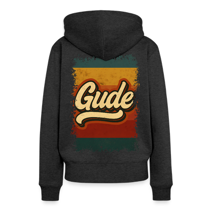 „Gude“ – Retro Look aus Hessen - Frauen Premium Bio Hoodie - by Artful Alchemist